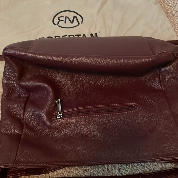 Burgundy bag. Roberta M. Leather. - Picture 5 of 7